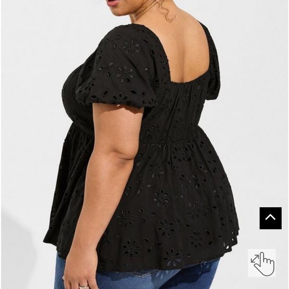 Torrid Eyelet Blouse - Picture 6 of 6